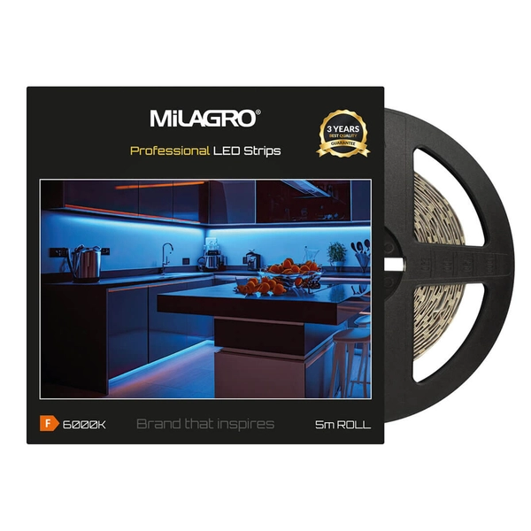 Taśma LED do kuchni ML4750 Milagro LED 5,5W/0,5m 6000K IP65 czarna