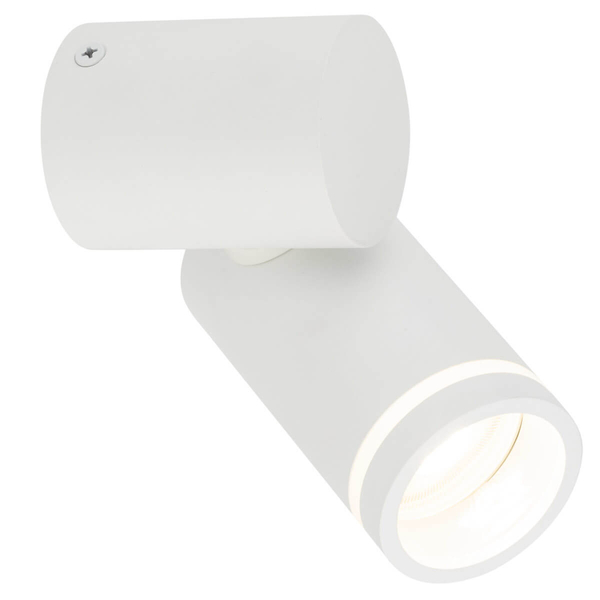 Lampa naścienna do jadalni Jet 5393 loftowa tuba metalowa biała