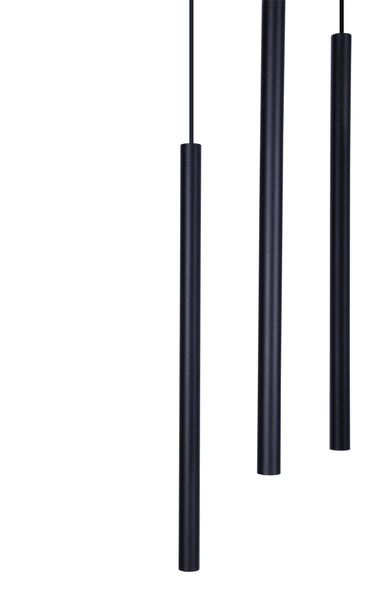 Wisząca lampa nowoczesna Gelato K-4863 Kaja czarne tuby metalowe