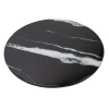 Minimalistyczny stolik kawowy DOVER MM001501100420 czarny żywica drewno 100cm