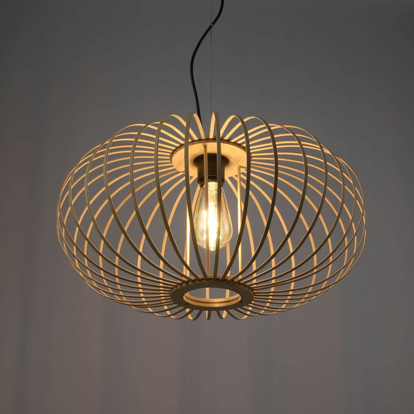Ekologiczna lampa wisząca Racoon industrial drewniana