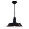 Loftowa lampa wisząca 1495 regulowana metalowy abażur czarny