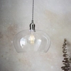 Zwisowa lampa do kuchni L&-1102677 Light& szklana kopuła nikiel