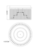 Lampa przysufitowa Joyce 68568-18 kryształki LED 18W 4000K chrom