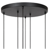 Loftowa lampa wisząca JOANET 45494/16/96 molekułowa szklana czarna złota