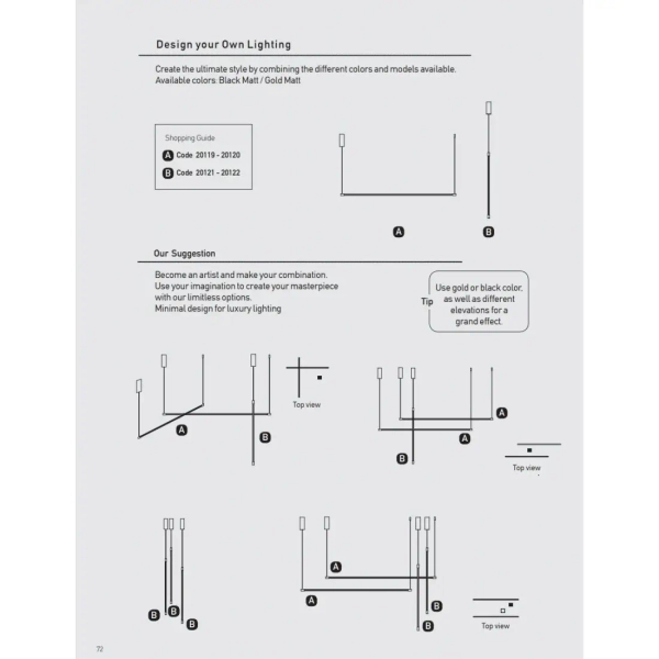 Nocna lampka wisząca 20121 LED 12W 3000K nad stolik do sypialni czarny