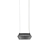 Szklana wisząca lampa OVANIRA LE45194 LED 8W 3000K czarna