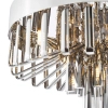 Sufitowa lampa okrągła Olin OLI5410 do jadalni szklana chrom przydymiona