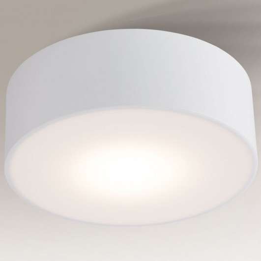 Plafon LAMPA sufitowa ZAMA 7734 Shilo natynkowa OPRAWA okrągła IP44 biała