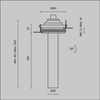 Regulowana lampa sufitowa Focus C140TRS-L200-7W3K-W LED 7W 3000K biały