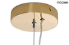 Lampa wisząca HALO MSE010100142 kula ball biała złota