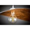 Lampa wisząca kompozyt LEAF miedziana biała 1xE27 do jadalni 41922