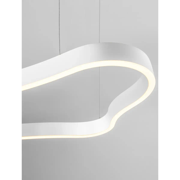 Liniowa lampa wisząca VELBANO LE45414 LED 52W 3000K pierścień biały