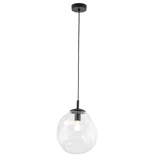 Zwisająca lampa Sol 10082 bubble nieregularna przezroczysta czarna