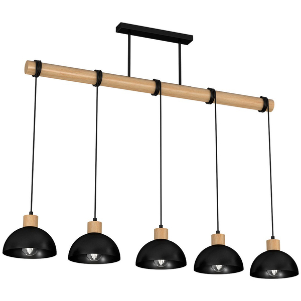 Czarna lampa wisząca ERIK MLP7227 Milagro skandynawska czarna