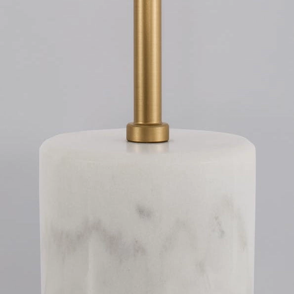 Modernistyczna LAMPKA stoowa PEREZ LE41749 Luces Exclusivas stojąca LAMPA na biurko kula biała złota marmur