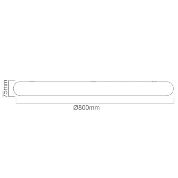 Okrągła lampa sufitowa Piatto Toupe 80 CCT OR86201 LED 73W 3000-6500K szara