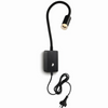 Ścienna lampa Sulta 6232A1303 Elkim LED 3W 6000K z włącznikiem czarny