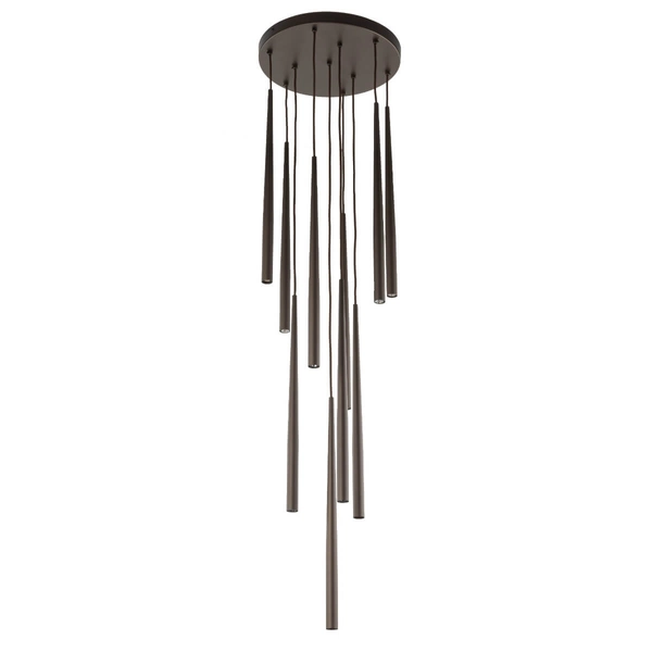 Kaskadowa lampa zwisająca Piano 10110 sople do salonu brązowa
