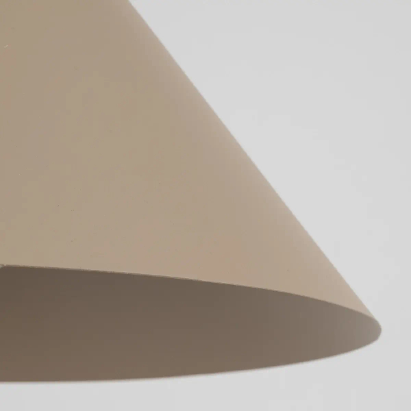 Loftowa wisząca lampa Cono 10621 stożkowa do jadalni beżowy