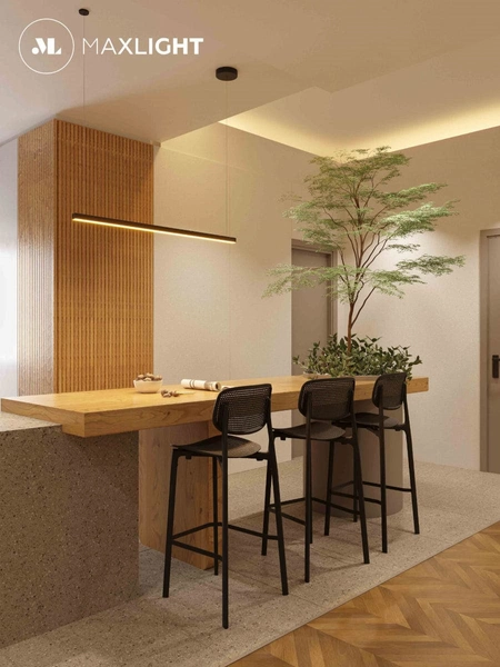 Jadalniana lampa wisząca TRIO P0310D Maxlight LED 12W 3000K ściemnialna czarna