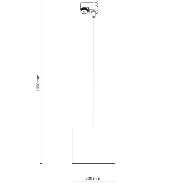 Jednofazowa lampa szynowa wisząca Tracer 10673 tuba czarny