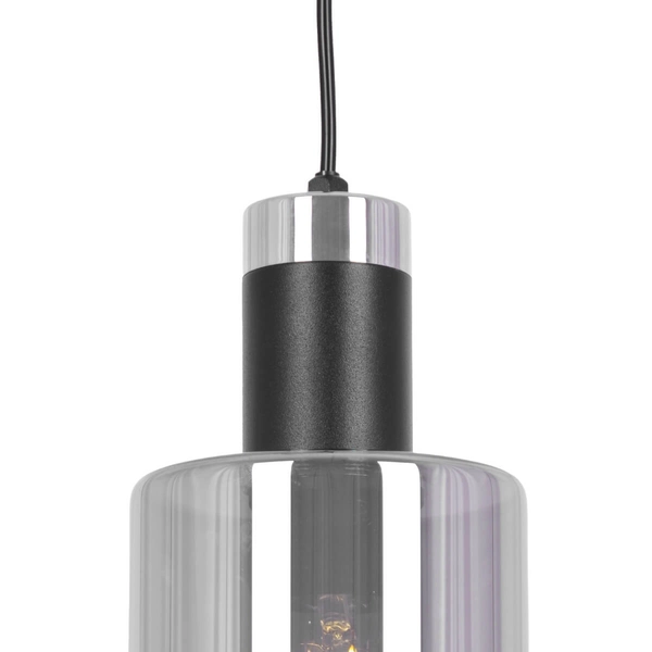 Lampa wisząca na listwie Brus K-5253 Kaja potrójna metalowa czarna