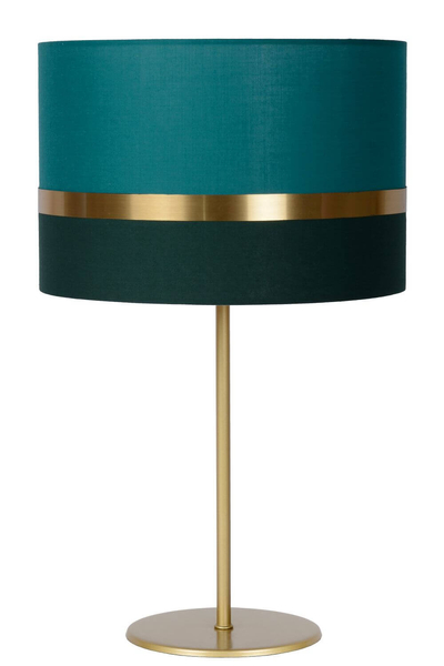 Lampka nocna z abażurem Tusse 10509/81/33 Lucide zielona złota