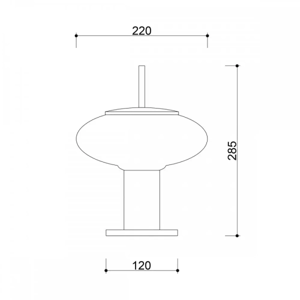 Lampa stolikowa z wtyczką TORNI TOS154P1 melonowa żółta szklana E27 owalna do sypialni