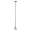 Szklana lampa wisząca Torno PND-40813-1-HBR tuba złoty przezroczysty