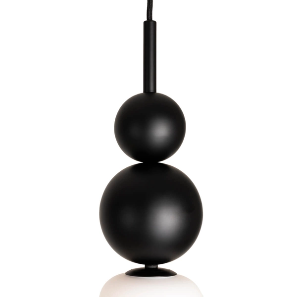 Nowoczesna lampa wisząca NOVA P0641 do salonu kulki czarne białe