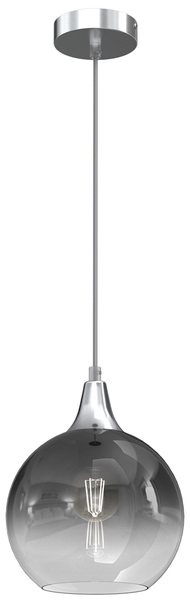 Wisząca lampa kulista Monte MLP8320 przydymiona srebrna