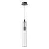 Lampa zawieszana Aria 1226 Zuma pojedyncza tuba przezroczysty tytanowy OUTLET