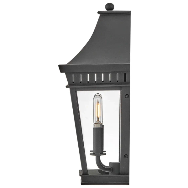 Elewacyjny kinkiet ścienny Chapel Hill HK-CHAPEL-HILL7-MB IP44 czarny