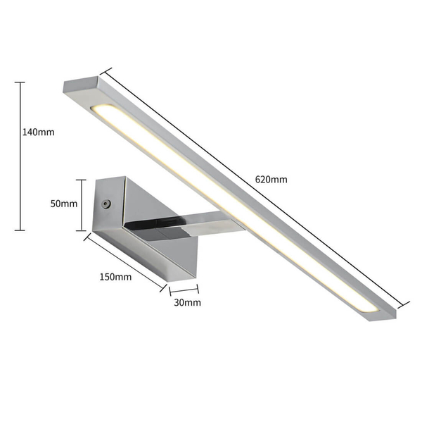 Ścienny kinkiet nad lustro Isla GS-LWB-20W CH CCT Light Prestige LED 20W IP44 barwa regulowana chrom
