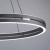 Wisząca lampa PUREE-LOOP szara LED 53W 2700-5000K pierścień do jadalni nad stół 2551-15