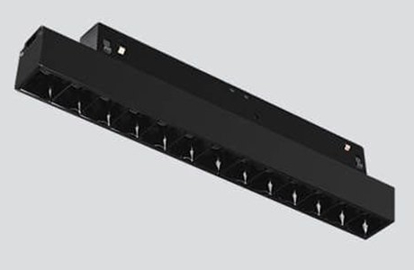 Szynowa oprawa Magneto Abigali LWQ-M05 LED 12W podłużna czarna 