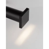 Kwadratowy kinkiet ścienny TENAVIA LE75340 LED 1W 3000K IP67 czarny