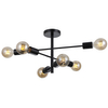 Sufitowa lampa do holu Piansi PND-4025-6-BL Italux stics czarna