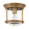 Sufitowy plafon QN-HADRIAN-MINI-F-BR-CLEAR retro brązowy