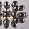 Lampa wisząca szklane klosze Infinity 80124 Endon kulista bańki czarny chrom