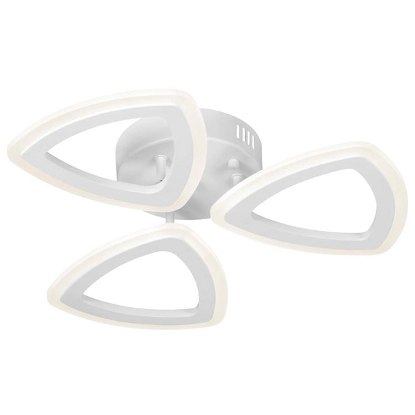 Ledowy plafon 48W W7112-3S WT biała lampa natynkowe trójkąty