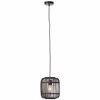 Wisząca lampa bambusowa Woodrow 93777/76 tuba czarny