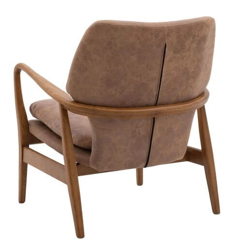 Fotel nowoczesny do sypialni Jensen 5059413872594 brązowy