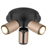Potrójny sufitowy plafon Gillan 814530365 reflektory regulowane brązowy