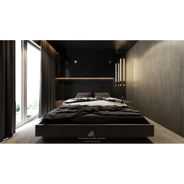 Wisząca lampa designerska ALHA 9071 Shilo LED 30W 3000K czarna