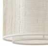 Wisząca lampa papierowa Odar 99481/09 nad stół czarna beżowa