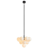 Wisząca LAMPA modernistyczna MERLOT 107911 Markslojd szklana OPRAWA zwis kule balls białe czarne