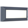 Ścienna LAMPA ogrodowa HELENA 5191601118 Lutec zewnętrzna OPRAWA metalowa LED 10W 4000K outdoor IP54 szara