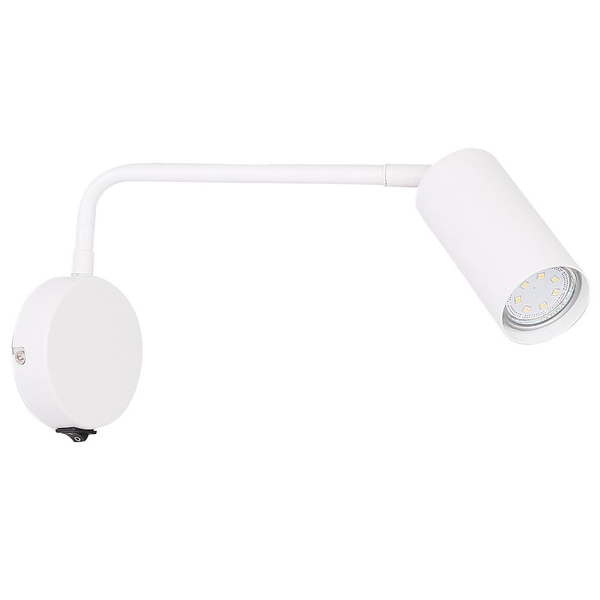 Reflektorek lampa ścienna TINA 21-76823 regulowany do czytania biały